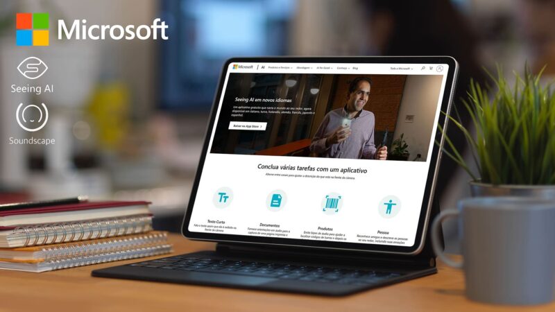 Microsoft lança apps para cegos em português