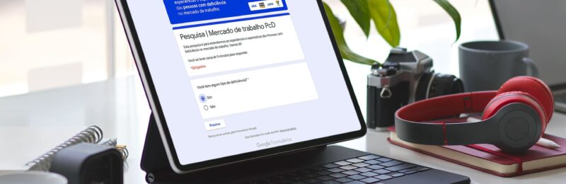 Startup lança pesquisa de trabalho PcD