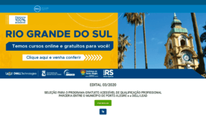 Printscreen site da Dell/Lead Cursos online de graça para PcDs em 2021 em Porto Alegre (RS)