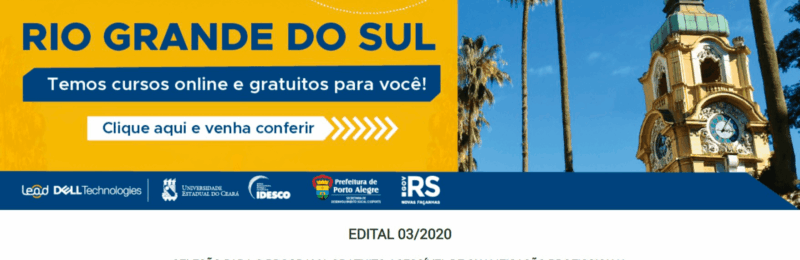 Cursos online de graça para PcDs em 2021 no RS | Já em Janeiro