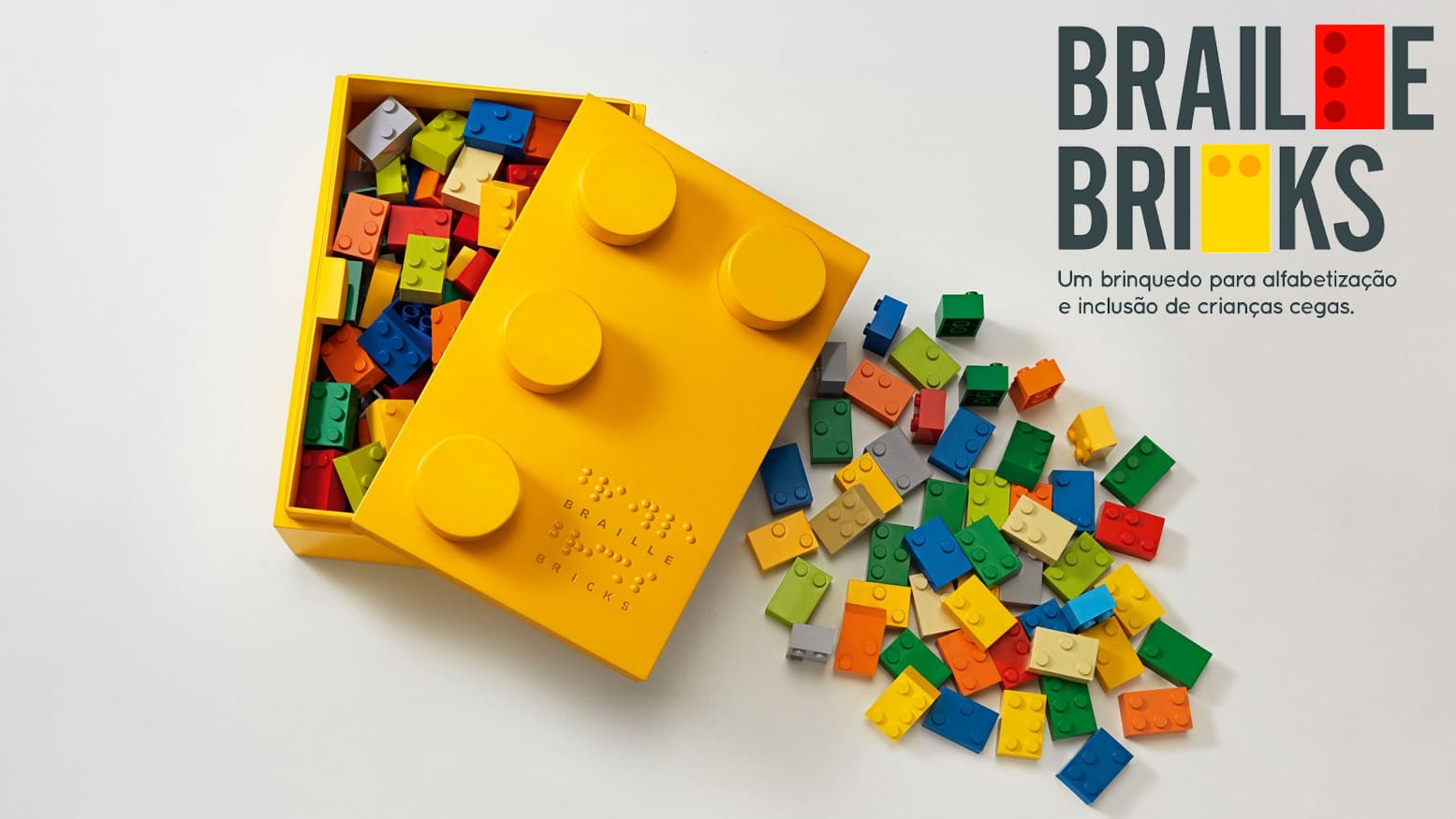 Imagem do brinquedo ilustra o texto LEGO Braille Bricks: Novidade às vésperas do Dia Mundial do Braile