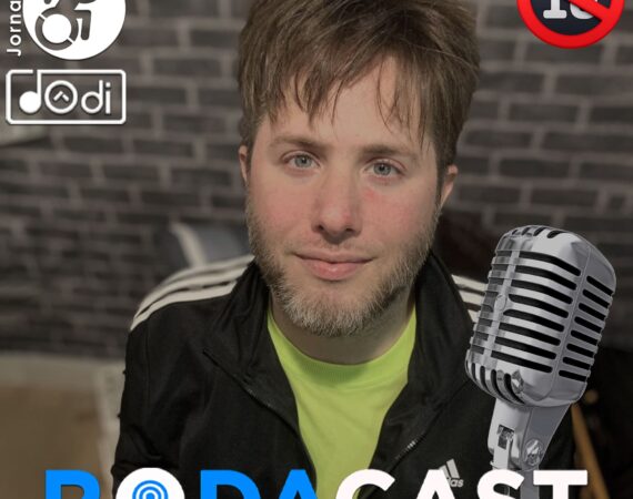 Dôdi, logo RodaCast, ilustra podcast "Como um tetraplégico faz sexo?"