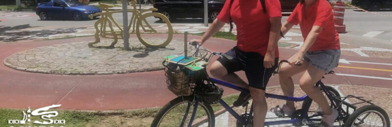 Santos às Cegas: Passeio de bike para pessoas com deficiência visual