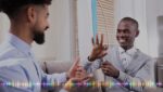 Homens negros dialogo em Libras, Dia Mundial da Audição 2021 - OMS