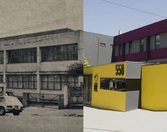 Montagem com fotos do prédio da organização ilustra o texto "Fundação Dorina completa 75 anos"