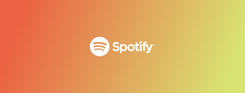 Banner gradient orange-yellow Spotify