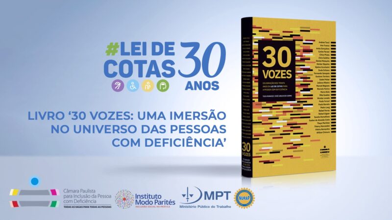 Livro 30 Vozes: Uma imersão no universo das pessoas com deficiência