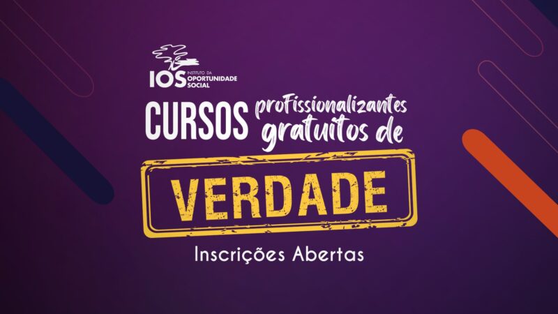 IOS oferece 1.524 vagas em 9 cursos gratuitos de formação profissional