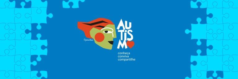 Ilustração de rosto, com o nome Autismo, ilustrando o artigo “abrindo 100 vagas em maio, ACESA Capuava celebra o Dia da Conscientização do Autismo”.