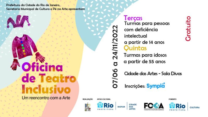 Escola realiza Oficina de Teatro Inclusivo no Rio para pessoas com deficiência intelectual e idosos