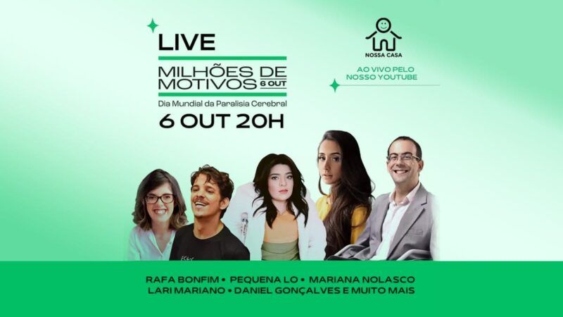 Pequena Lo e convidados do “Nossa Casa” participam de live hoje, Dia Mundial da Paralisia Cerebral