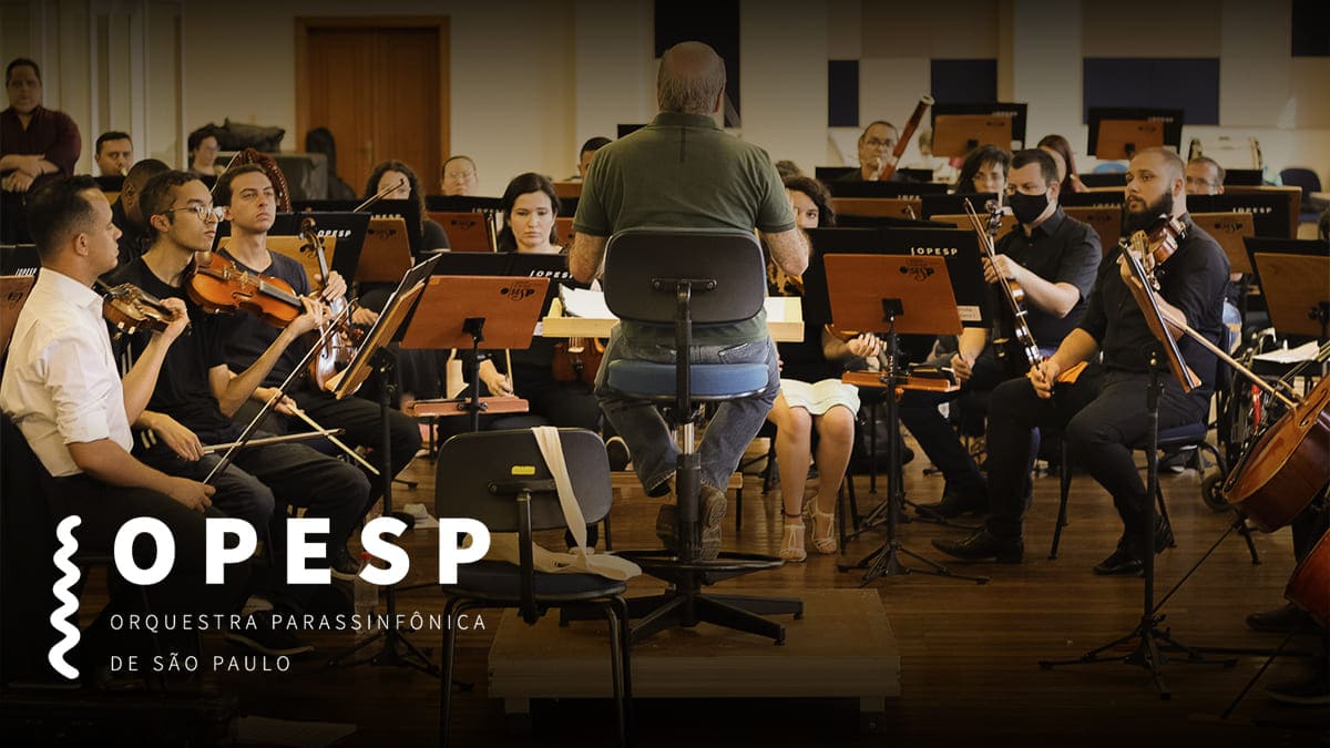 OPESP, primeira Orquestra Parassinfônica do Brasil, durante ensaio do concerto de estreia no Dia Internacional da Pessoa com Deficiência. Foto: Leonardo Mendonça/ @lmf.fotografias