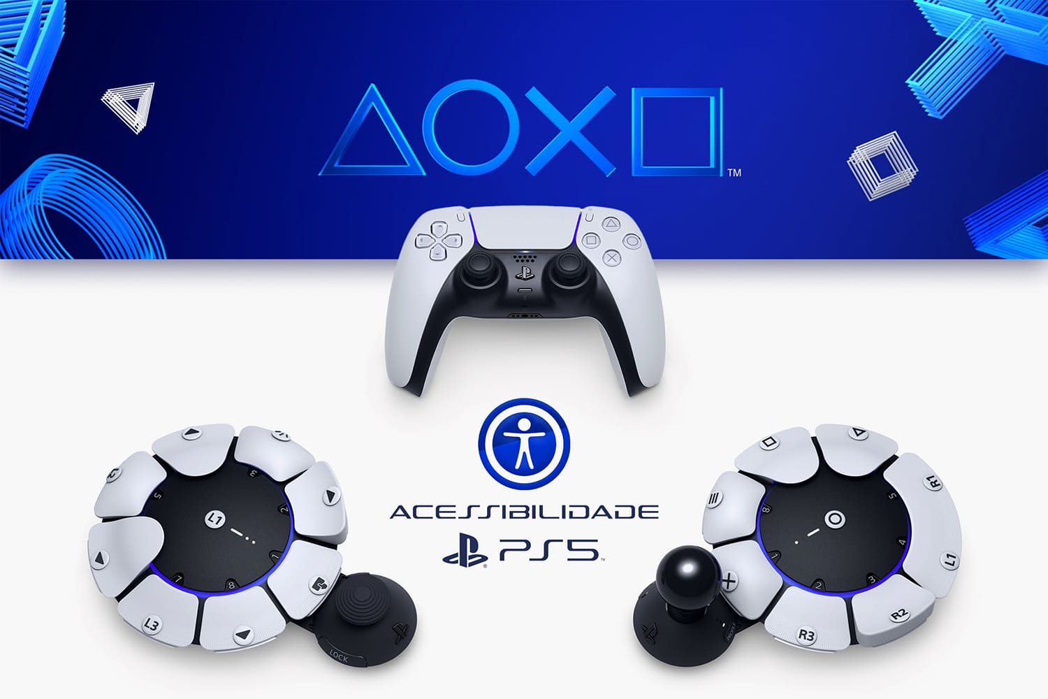 PlayStation lança controle adaptado para gamers com deficiência.