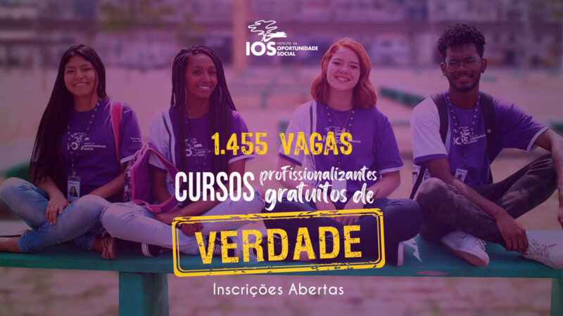 IOS tem 1.455 vagas para cursos profissionalizantes gratuitos