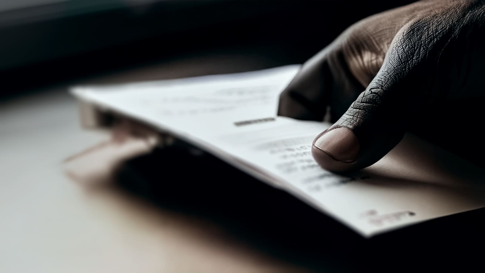 Mão de uma pessoa negra segurando uma nota fiscal paulista para doar cupons fiscais.