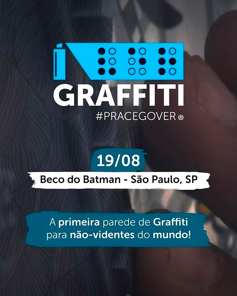 Folder com informações do projeto Graffiti #PraCegoVer.