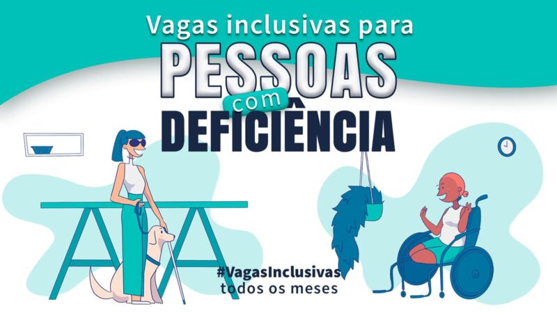 16 vagas inclusivas de emprego para pessoas com deficiência