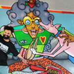 Arte urbana para tocar: Enivo assina mural acessível na 5ª edição do Graffiti #PraCegoVer no CEU Perus
