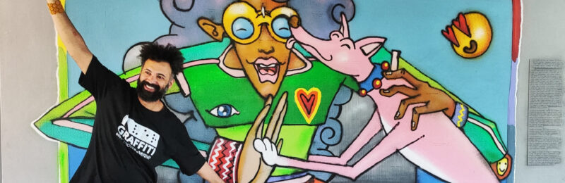 Arte urbana para tocar: Enivo assina mural acessível na 5ª edição do Graffiti #PraCegoVer no CEU Perus